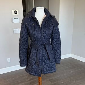 Women's Burberry Brit Quilted Navy Jacket